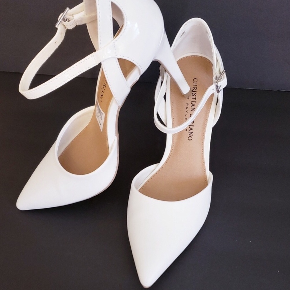 Christian Siriano White Heels